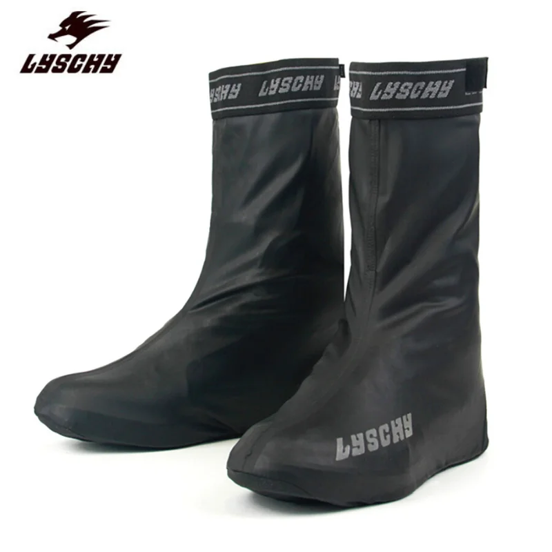 

LYSCHY Waterproof Shoe Cover Motorcycle Rain Boots Anti-Slip Motocross Boots Cover Motorbike Shoe Cover Reusable Mtb Shoe Cover