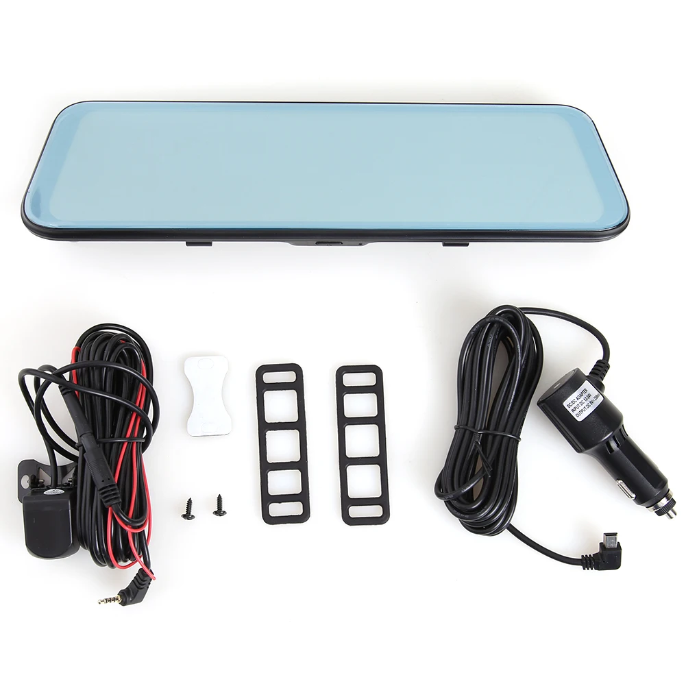 

A12 2K Dash Cam 11.8 inch 2.5D Car Rearview Mirror DVR Loop Recording G-Sensor Dashboard Camera + 1080P HD Rear View Camera MGO3