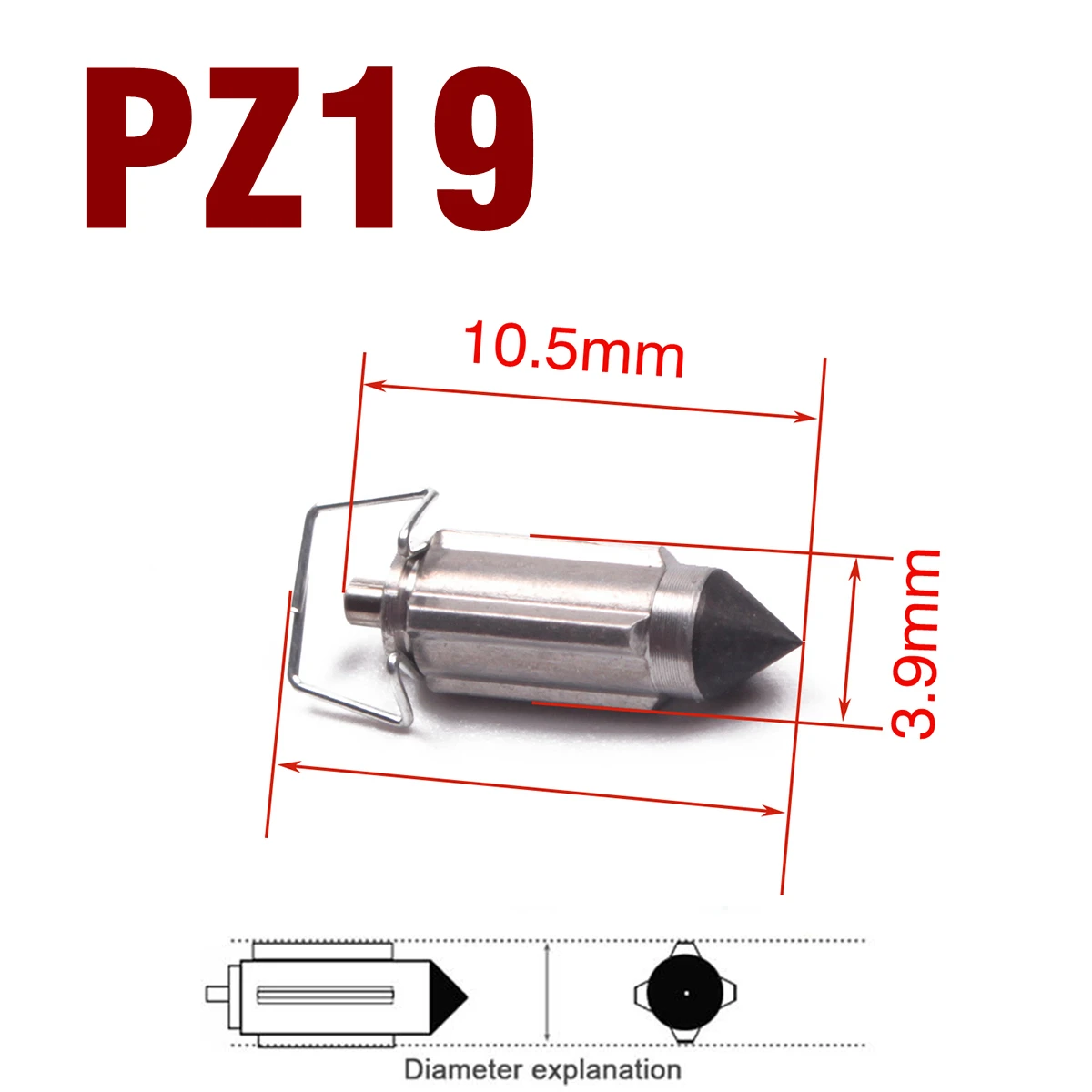 Карбюратор клапанные иглы 6 шт. запчасти для PZ16 PZ19 PZ20 PZ22 PZ26 PZ27 PZ30 CG125 GY6 50 125 куб. См