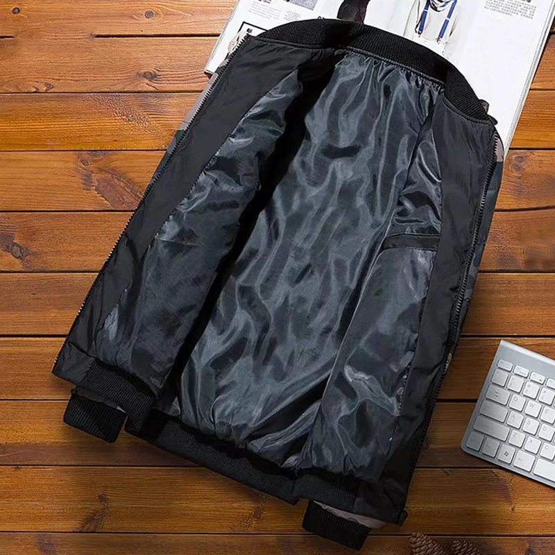 Мужские зимние куртки и пальто верхняя одежда новая камуфляжная куртка-бомбер