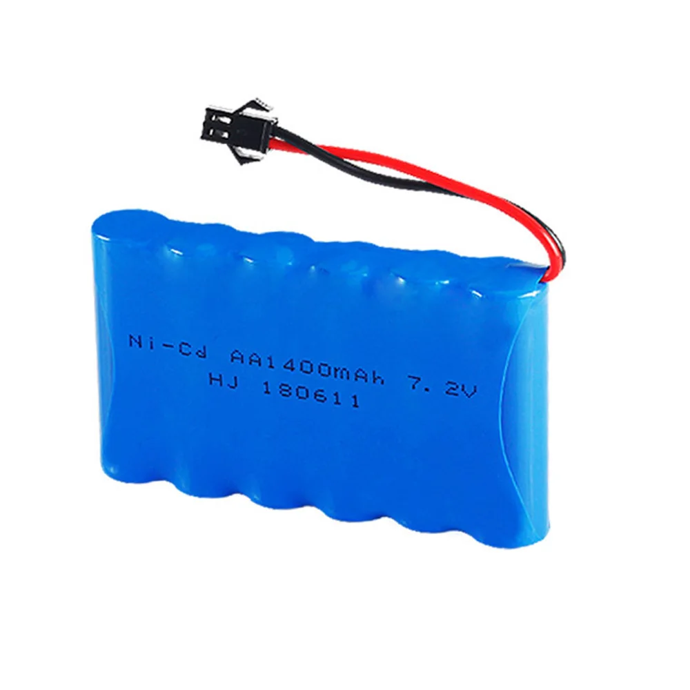 7 2 V 1400 mAh AA Ni-CD аккумулятор SM/JST/EL-2P/штекером TAMIYA для RC игрушки машины лодки