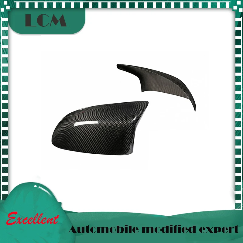 

Add On/Replacement For BMW X5M Series F85 X6M Series F86 2015-2016 Real Dry Carbon Fiber Rear View Mirror Cover