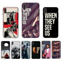 soft black tpu phone case tv series when they see us cover for iphone se2020 7 8 6s 6 plus 11 pro max xs xr x 5s 5 shell funda