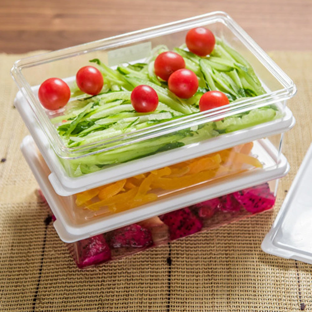 Refrigerator Food Storage Container With Lid Sealed Crisper Fresh Keeping Egg Fish Box Spacer Organizer Case | Дом и сад