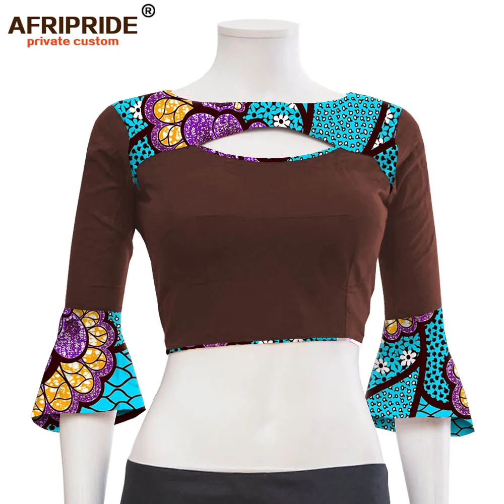 2020 африканская Летняя Сексуальная рубашка для леди AFRIPRIDE сделанная на заказ