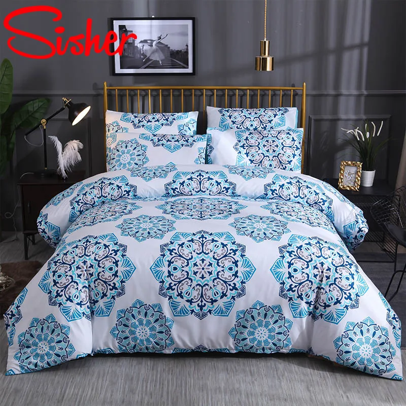 Sisher Boho Duevet Набор чехлов этнические винтажные богемные комплекты постельного