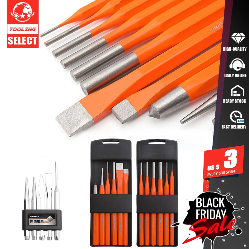 

Набор инструментов для штамповки стальных, 5/6 шт.