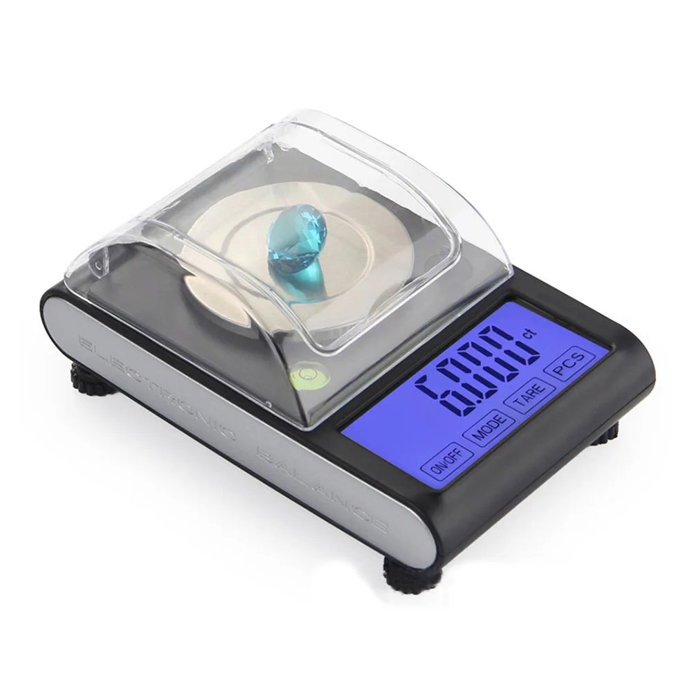 

Precision 0.001g Digital Carat Scale Electronic Jewelry Scales Medicinal Use Gold Laboratory Milligram Gram Counting Tool Scales