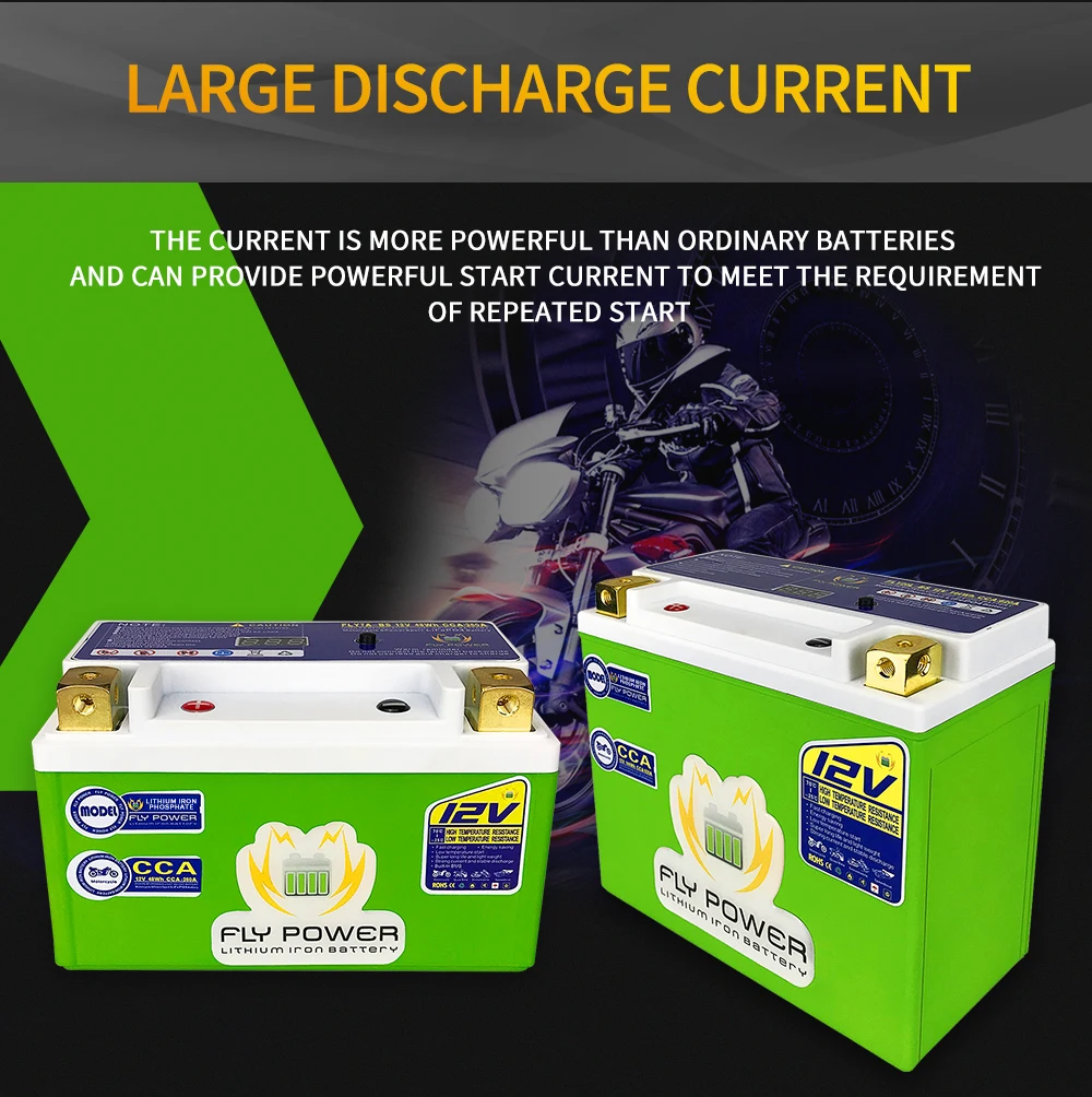 YTZ10S YTZ10S-BS 12V мотоциклов LiFePO4 стартер Батарея CCA 420A 96Wh Встроенный BMS