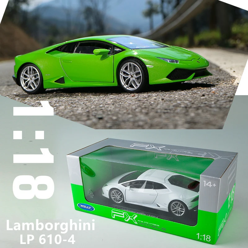 Welly 1:18 Lamborghini LP610-4 модель автомобиля из сплава Моделирование Украшение коллекция