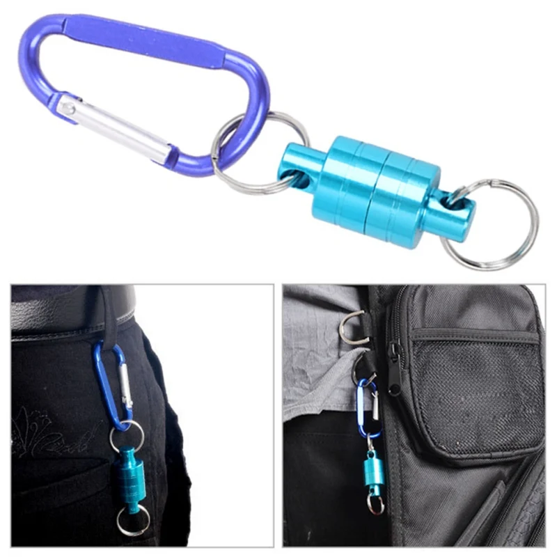 

2020 Strong Magnetic Carabiner Portable Outdoor Fishing Mountaineering Release Lanyard Strong Train Release Buckle