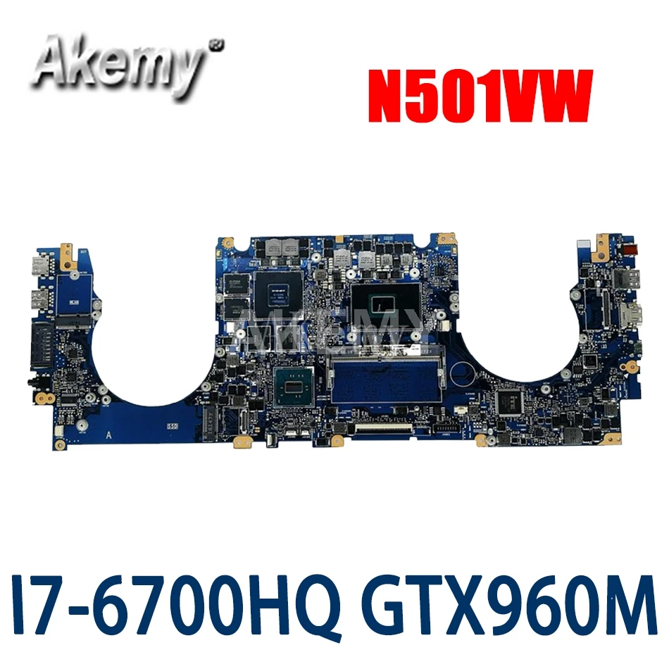 N501VW Материнская плата ASUS UX501VW G501VW N501V ноутбука Процессор I7 6700HQ GTX960M 2GB тестирование