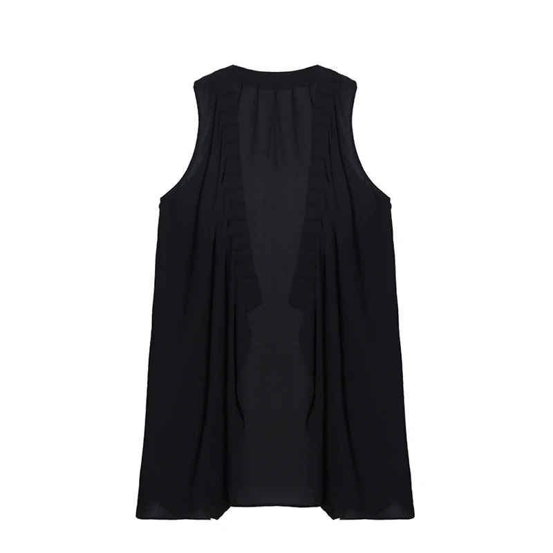 

XITAO Black Plus Size Vest Women Loose Fashion Personality All Match 2020 New Summer Sleeveless Women Clothes Streetwear ZP2147