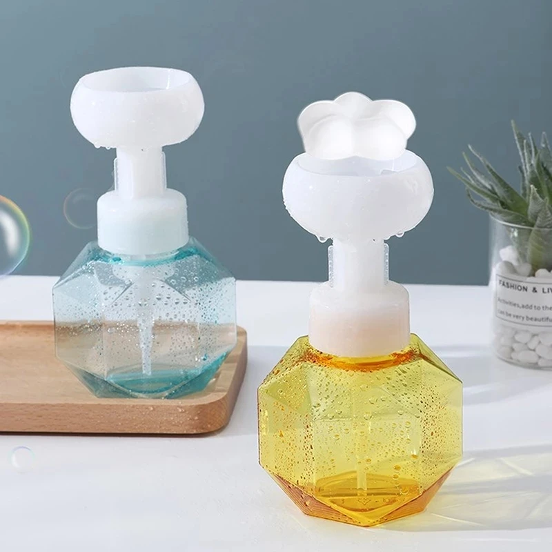 

1 Pcs Travel Shower Gel Foam Bottle For Bathroom Flower Shape Foam For Soap Dispenser Plastic Foam Pump Transparent Bottle