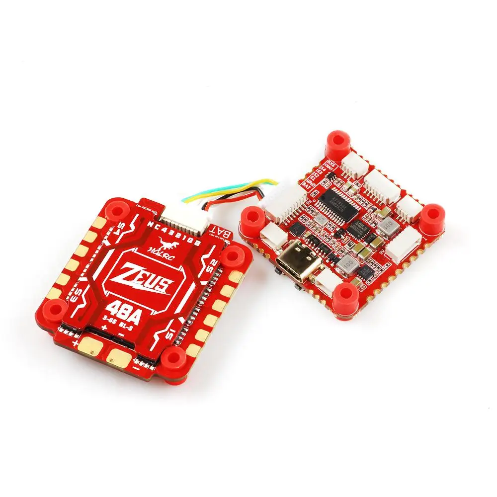 

HGLRC Zeus F748 STACK 3-6S MPU6000 F722 Контроллер полета 48A BLHELIS 4 в 1 ESC для FPV гоночных беспилотных летательных аппаратов DIY части
