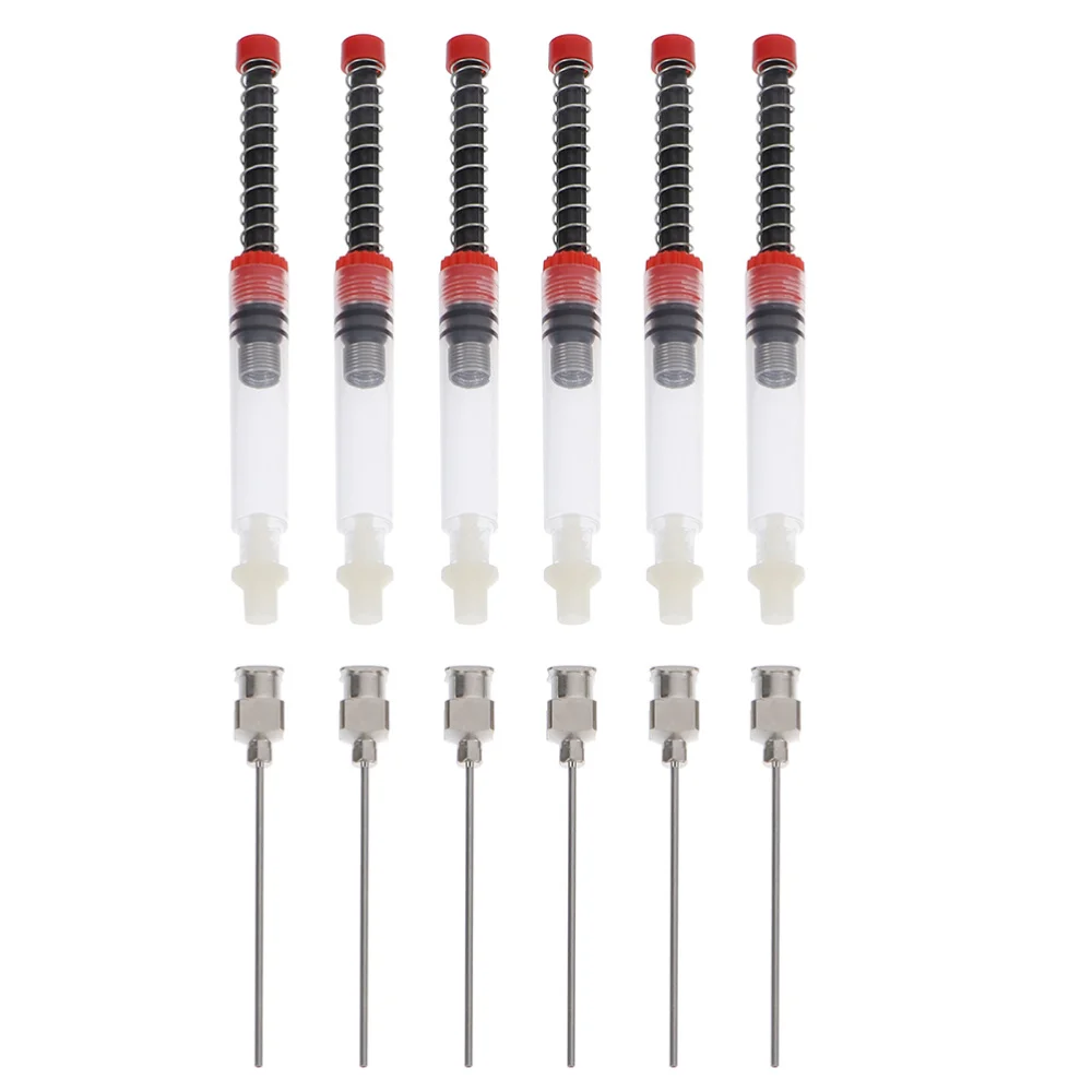 

6Pcs Fountain Pen Ink Syringe Filler Needle Tip Student Pen Refill Ink Tools