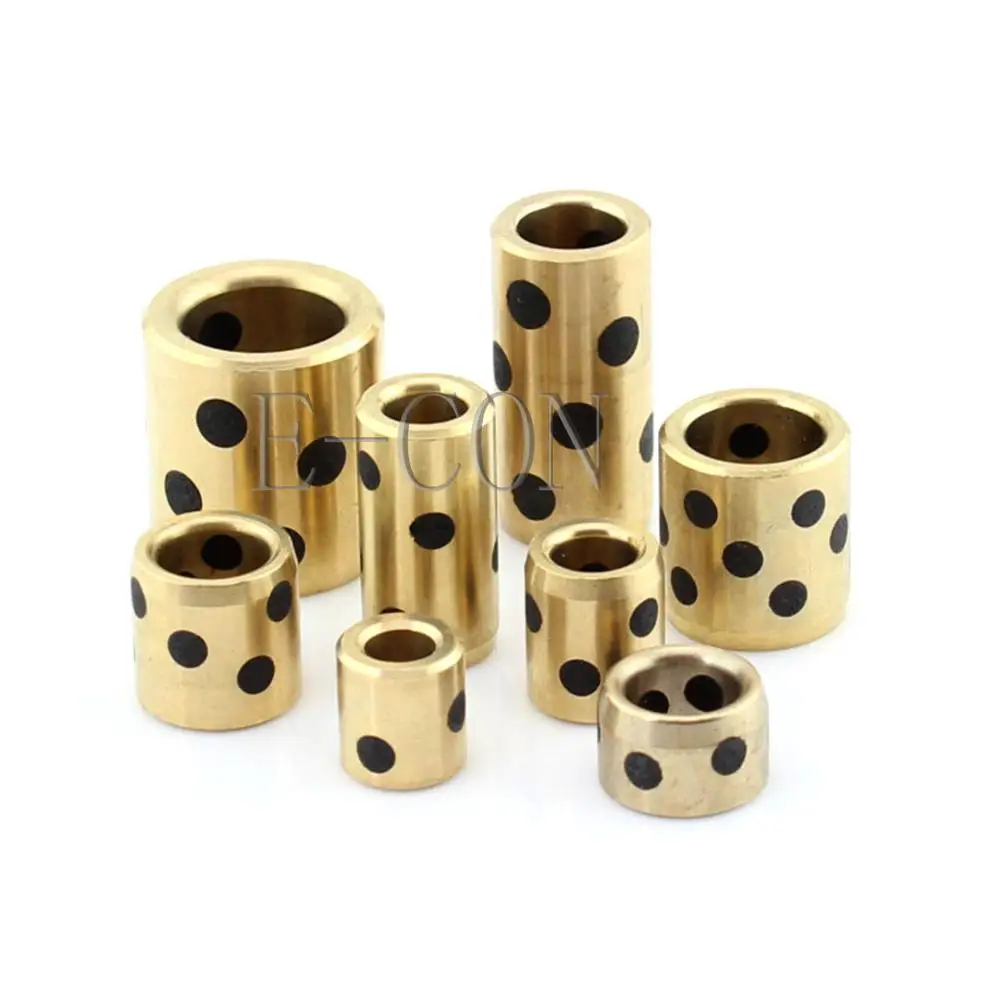 

1PCS JDB Oilless Graphite Lubricating Brass Bearing Bushing Sleeve 12x18x10mm
