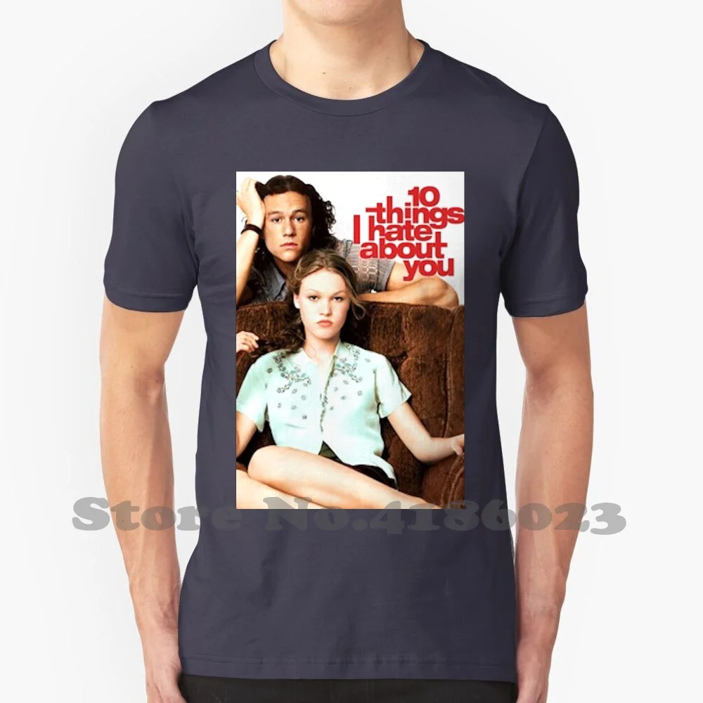 

Забавная женская футболка с надписью «I Hate About You», 10 вещей