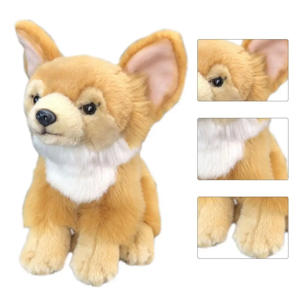 

Кукла-животное, изысканная, нежная, легкая, чихуахуа, собака, плюшевая кукла для дивана, мягкая игрушка, плюшевая кукла