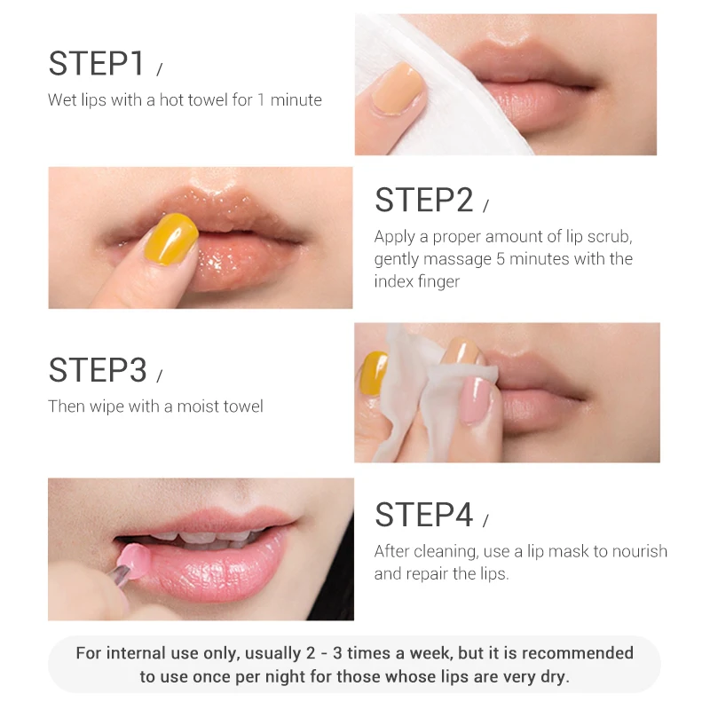 

LANBENA Lip Scrub Lip Mask Sleeping Mask Lip Balm Lips Plumper Exfoliator Moisturizing Nourish Repair Fine Lines lip Oil Care