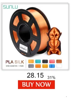 SUNLU HIPS нить для 3d принтера 1,75 мм Яркий Цвет 3D Экструдер расходные HIPS нити без пузырьков 1 кг с катушкой