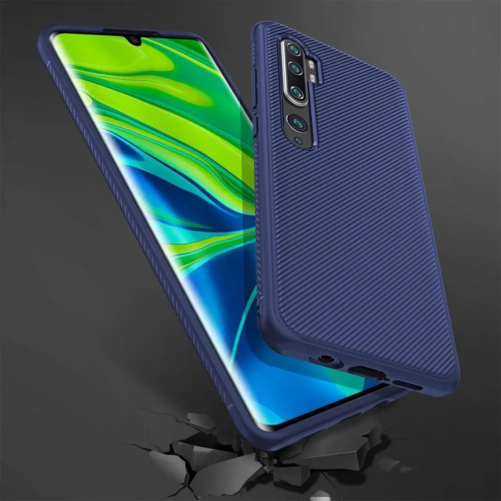 Чехол Lenuo для Xiaomi Mi CC9 Pro чехол Note 10 Note10 противоударный мягкий из ТПУ и углеволокна