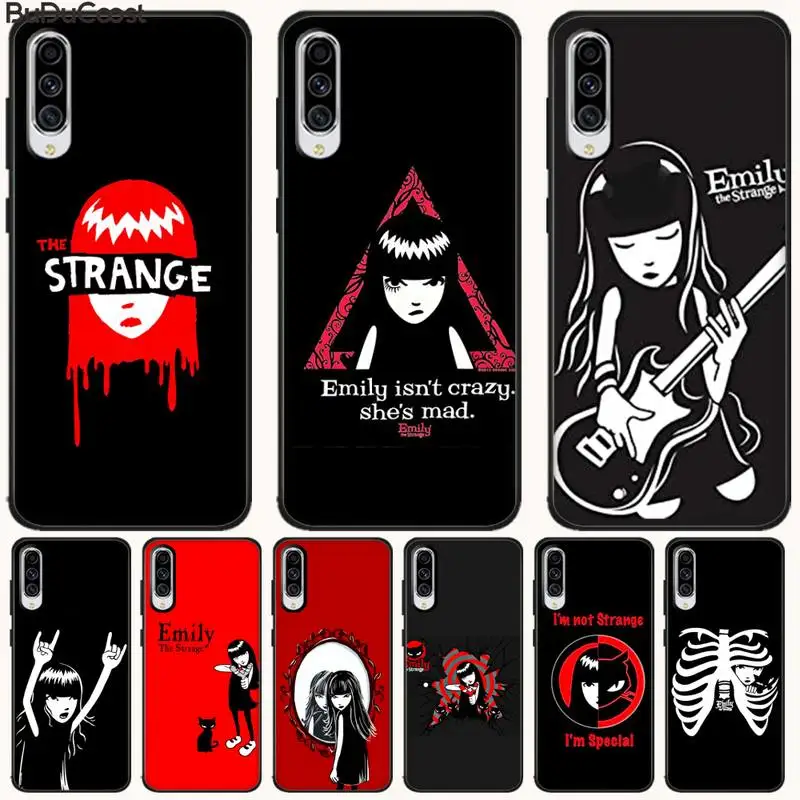 

cartoon Emily The Strange Colorful Phone Case For Samsung A10 20 30 40 50 70 10S 20S 2 Core C8 A30S A50S A7 8 9