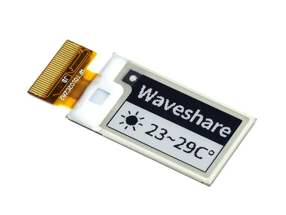

1.02inch E-Ink raw display, 128×80 resolution,black/white dual-color, SPI interface,for Raspberry Pi/Jetson Nano/Arduino/STM32