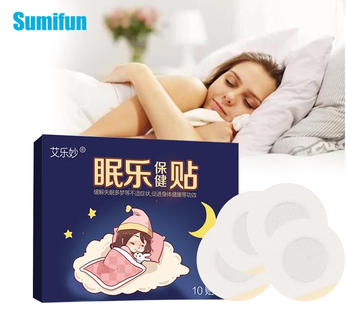 

10pcs/box Improve Sleep Patch Anxiety Essential Oil Relieve Headache Stress Plaster Improve Insomnia Body Relax Sticker Paste