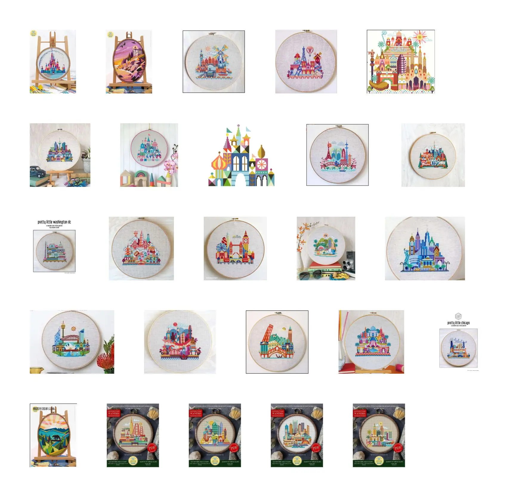 Набор для вышивки крестиком City наборы сделай сам с масляными узорами