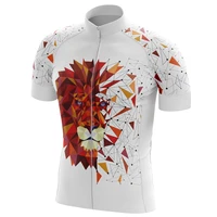 mens majestic lion pattern cycling jersey london bridge ciclismo shirt fun fruit print bike clothing top