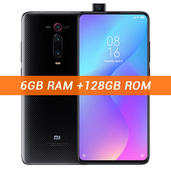 6GB 128GB Black Глобальная версия Xiaomi mi 9T(Red mi K20) 6 ГБ ОЗУ 64 Гб ПЗУ/6 ГБ ОЗУ 128 Гб ПЗУ Смартфон Snapdragon 730 Восьмиядерный 48 МП камера NFC - Цвет: 6GB 128GB Black