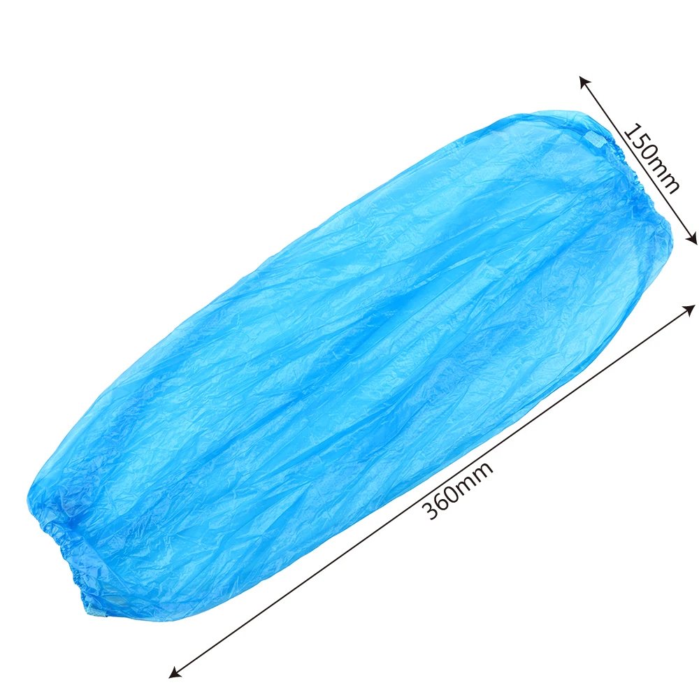 

100 Pcs/ pack Disposable Arm Sleeves Long Sleeve Waterproof and Oil-proof With Elastic Bands Household Cleaning Supplies