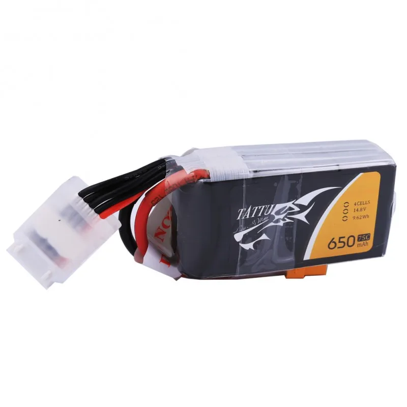 Литий полимерный аккумулятор TATTU 650mAh 75C 14 8 V 4S перезаряжаемая литиевая батарея для