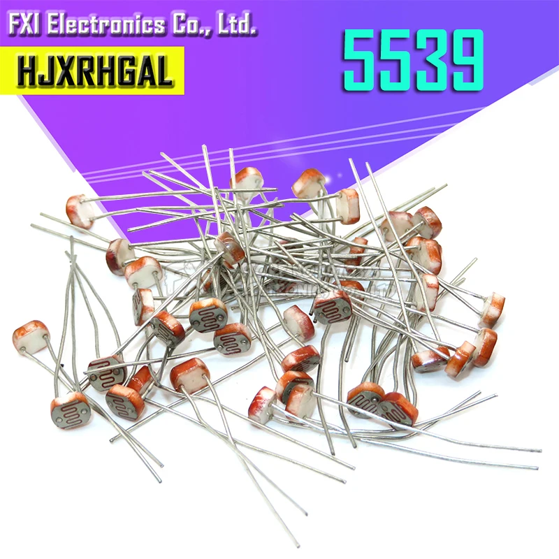 20 шт. 5539 светильник зависимый резистор Фоторезистор 5 мм светочувствительный