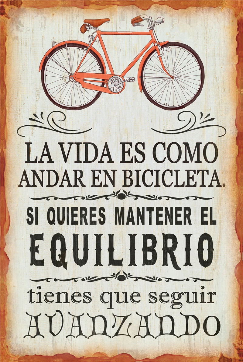 

Bicycle Accessories Decoration for Home Bike Garden Decoration Outdoor Metal Sign Welcome Sign in Home Decor Indoor Party Signs