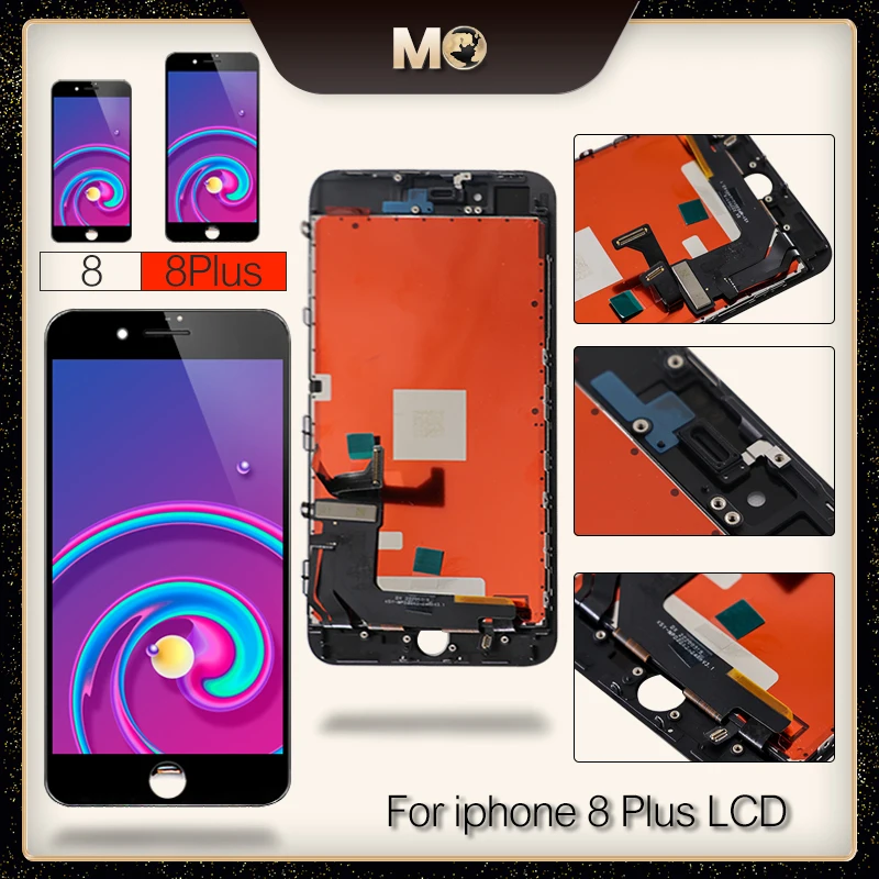 ЖК дисплей AAA для iPhone 8 PLUS сенсорный экран в сборе с 3D усилием дигитайзер