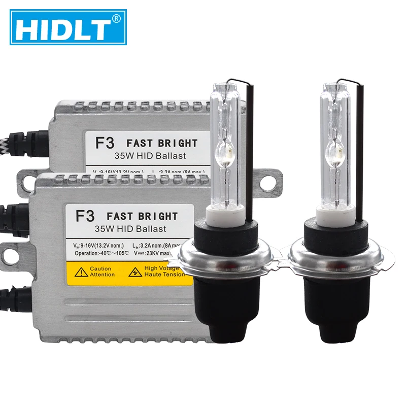 HIDLT оригинальный Cnlight D2H HID набор ламп Xenon H1 H3 H11 9005 9006 H7 4300K 5000K 6000K лампа AC 35W DLT F3