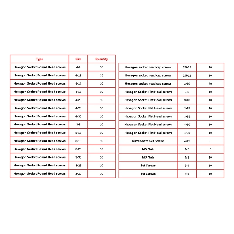 315 шт коробка с винтами набор д