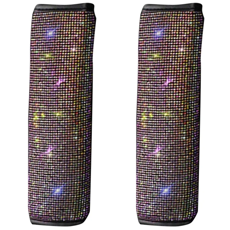 

Rhinestone Car Seat Belt Shoulder Pads Water Diamond Car Decoration Accessories for Ladies Car Shoulder Pads