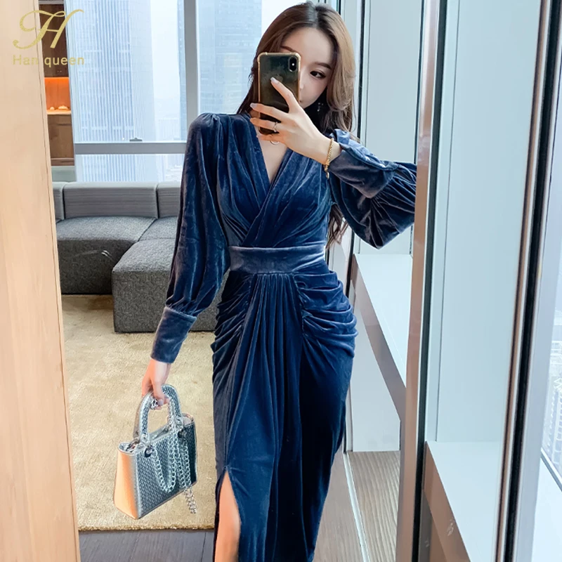 Женское офисное платье-карандаш H Han Queen элегантное облегающее платье-футляр с