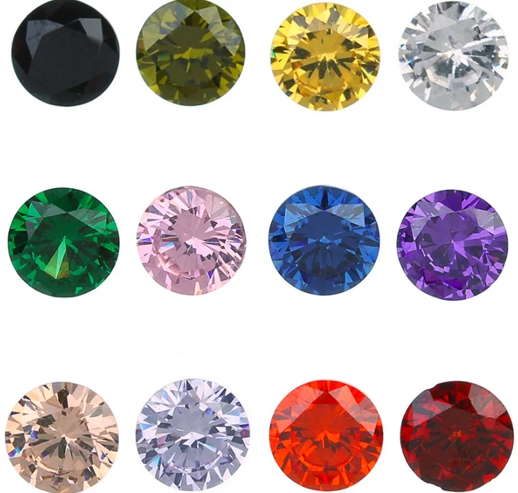 20 штук круглый камень плавающие прелести 4 мм медальон на память циркониевые