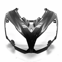 carbon fiber pattern upper front nose headlight fairing for kawasaki 2012 2016 ninja 650