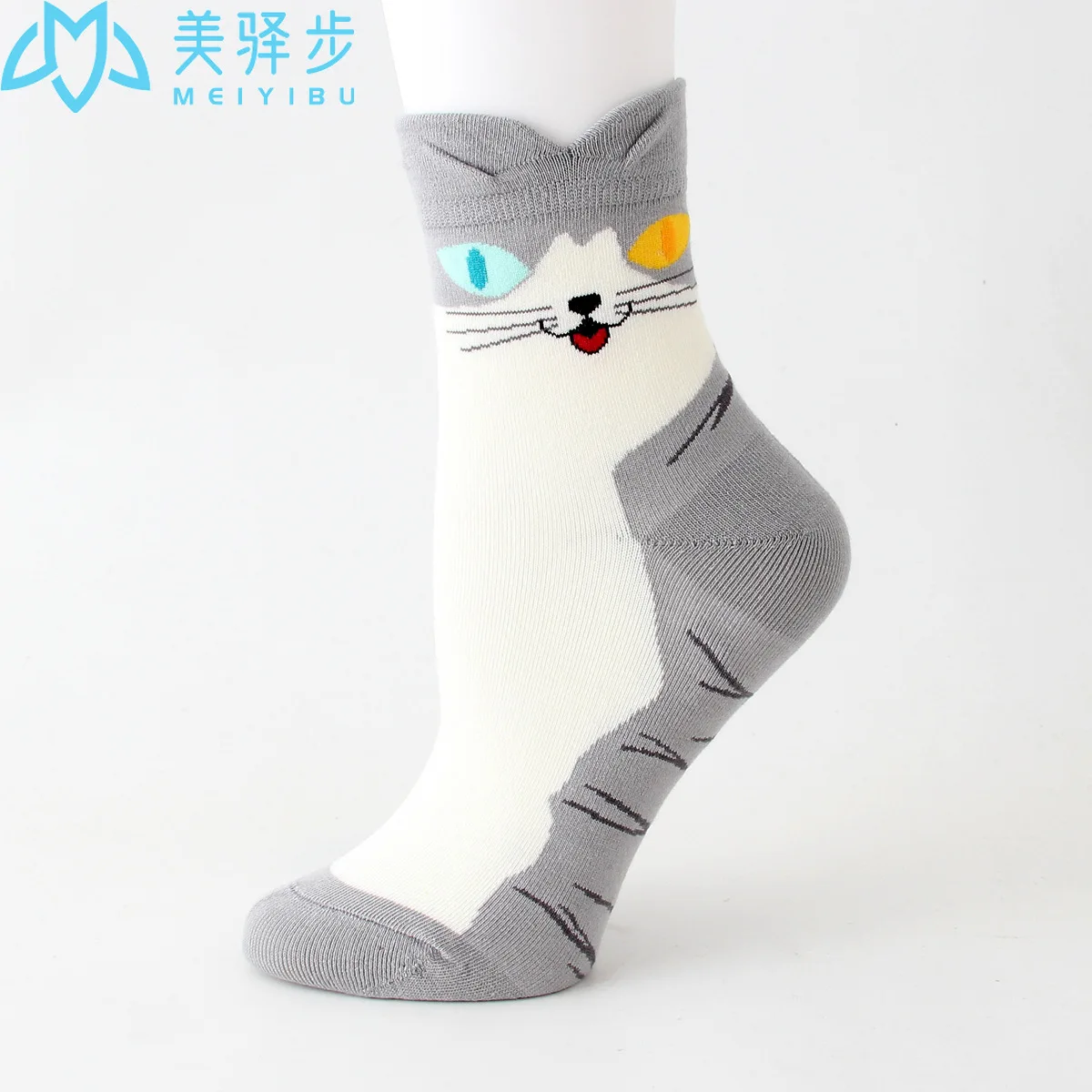 12 Pairs Per Set Korean Version Cartoon Women's Socks Japanese Cat Cartoon Socks Wholesale Manufacturers.