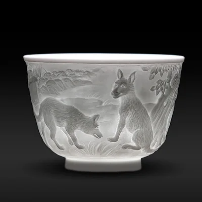 Dog Китайский стиль 12 Благоприятный Зодиак керамические резинки 3D чайная чашка кунг-фу чай пуэр фарфоровая чайная чашка набор чайная церемония подарки 100 мл - Цвет: Dog