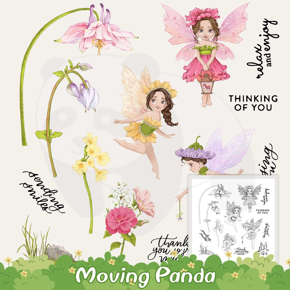 Новые металлические штампы и с изображением эльфийской девушки в виде крыла для