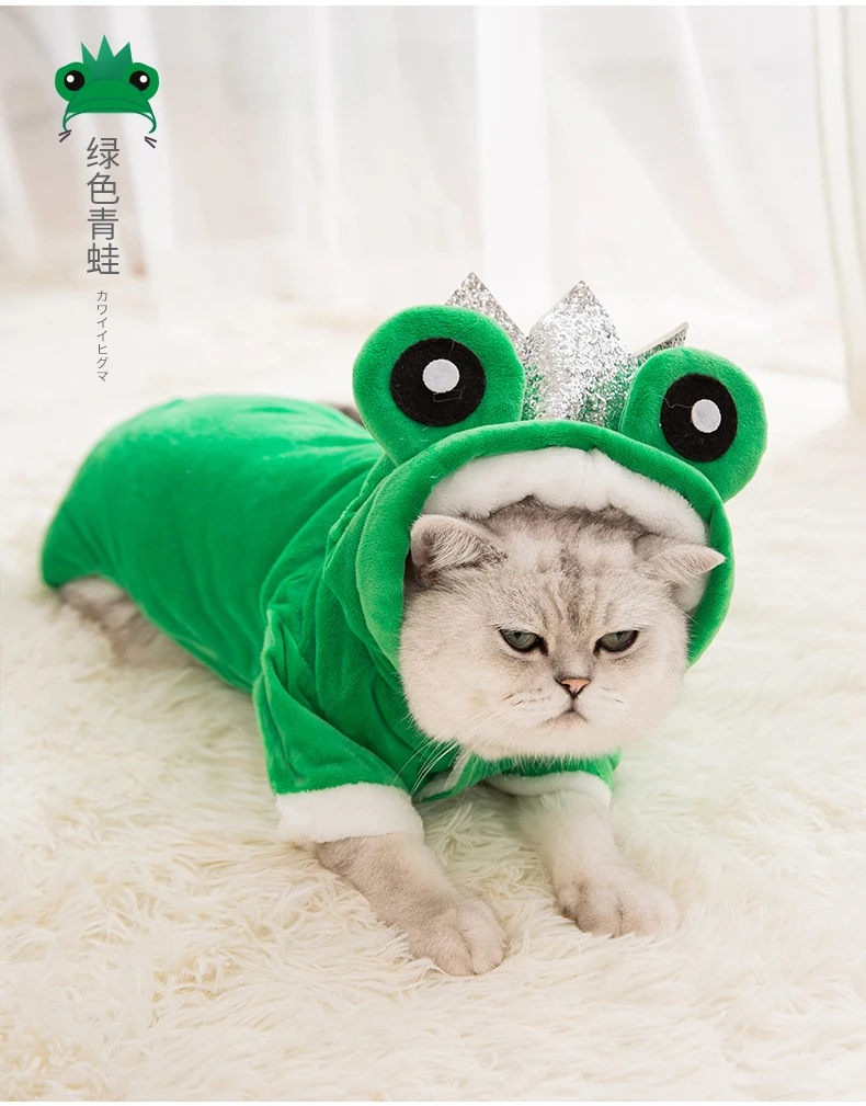 Зимние рождественские костюмы для кошек забавные модные маленьких домашних