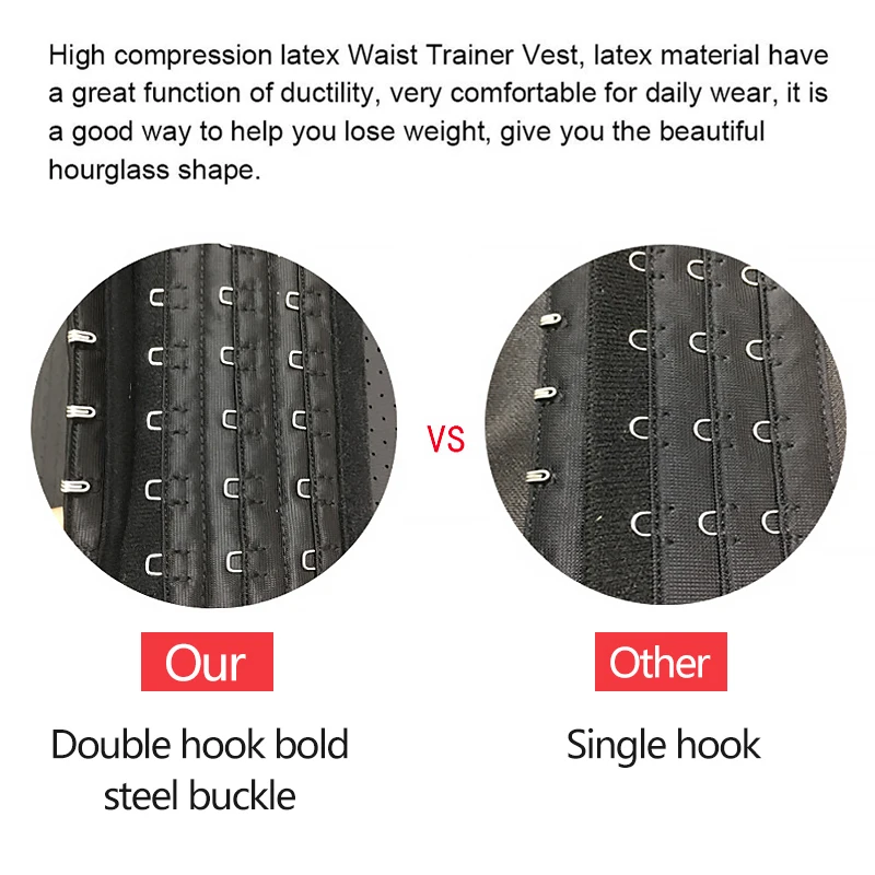 Латексный тренировочный корсет для талии 100% года Утягивающее нижнее белье
