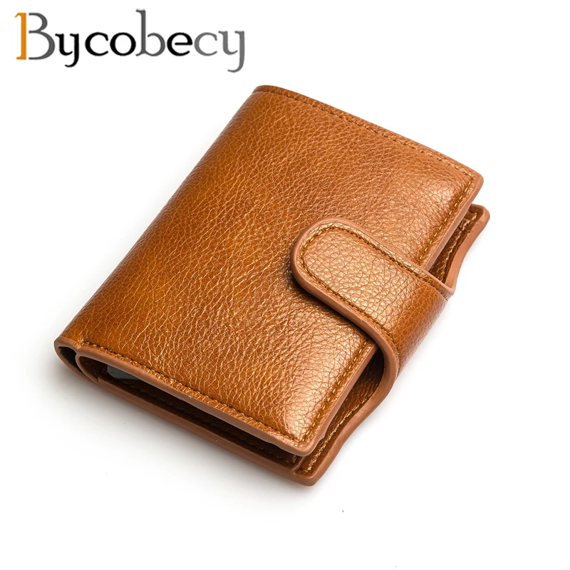 Bycobecy кошелек женский маленький кожаный мужской Смарт Тонкий Мини Женский