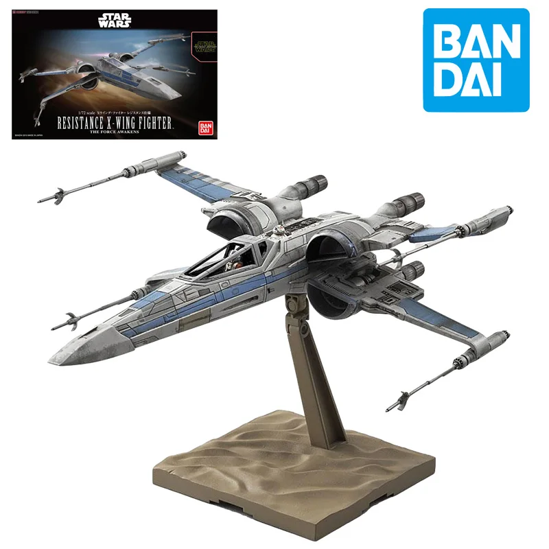 

Экшн-фигурки Bandai Звездные войны 1/72, сопротивление, истребитель X-Wing, Пробуждение силы, коллекционные аниме, игрушки, подарки на день рождения...